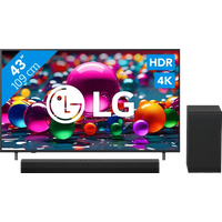 Koop LG 43" Smart UA75 4K (2025) + LG DS40T - Laagste prijs!