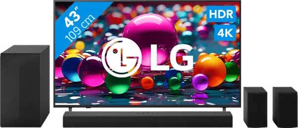 LG 43" 4K Smart UA75 + LG DS60TR (6151129162187)