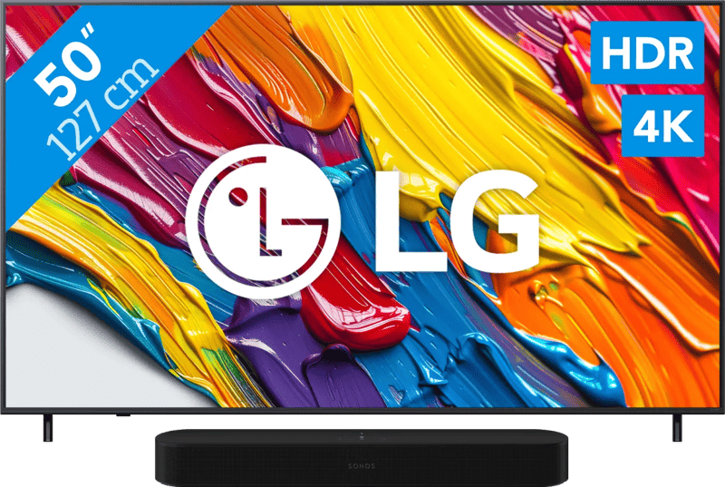 LG 50" QNED82 4K (2025) + Sonos Beam Gen2 Zwart (6151127080070)