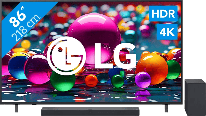 LG 86" 4K Smart UA75 + LG DSC9S (6151129132135)